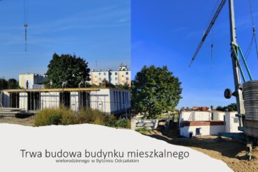 Trwa budowa budynku mieszkalnego realizowana przez SIM Bytom Odrzański Sp. z o.o.